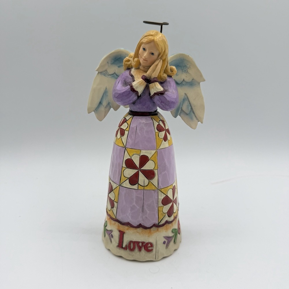 Jim Shore Simple Love Angel Figurine 2008 Heartwood Creek #4010531 No Box